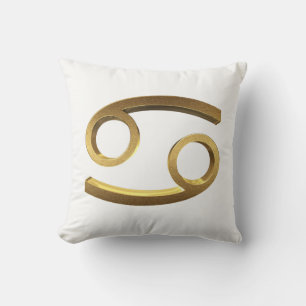 Cojín Decorativo Astrológico Zodiac Rótulos Rótulo Sol Cáncer de or