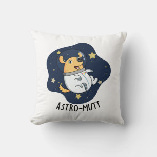 Cojín Decorativo Astromutt Funny Dog Astronauta Pun