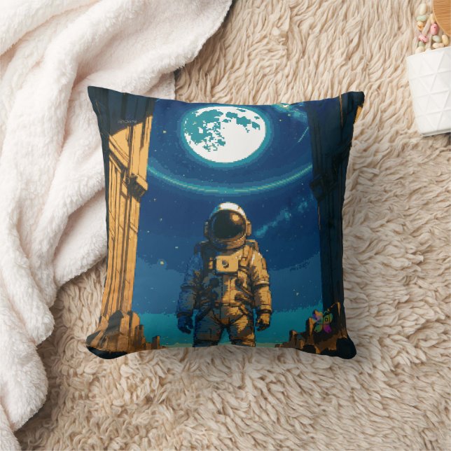 Cojín Decorativo Astronauta Bajo la Puerta Celestial (Manta)