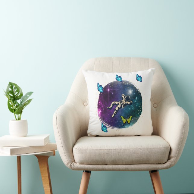 Cojín Decorativo astronauta con mariposa (Silla)