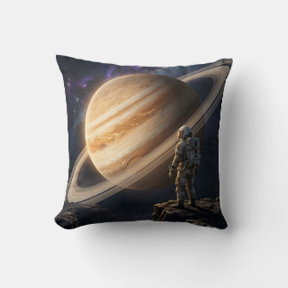 Cojín Decorativo Astronauta contemplando Saturno