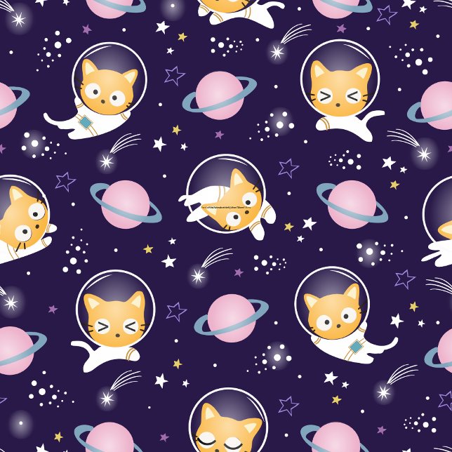 Cojín Decorativo Astronauta de gato bonito (Subido por el creador)