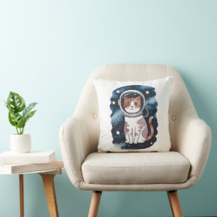 Cojín Decorativo Astronauta de gato espacial