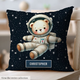 Cojín Decorativo Astronauta de osito de peluche Pillow