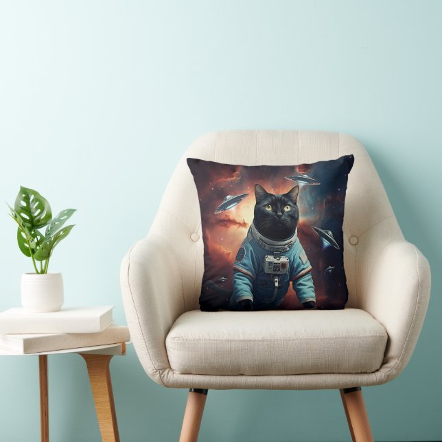 Cojín Decorativo Astronauta gata galáctica (Silla)