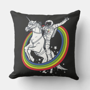 Cojín Decorativo Astronauta montando un unicornio