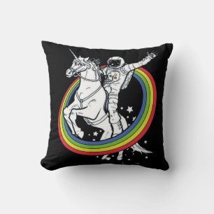 Cojín Decorativo Astronauta montando un unicornio