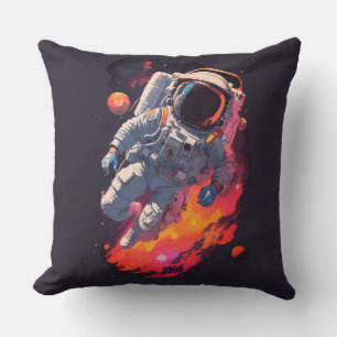 Cojín Decorativo Astronauta Perdido en el Fondo de la Galaxia,