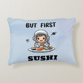 Cojín Decorativo Astronautas comiendo sushi