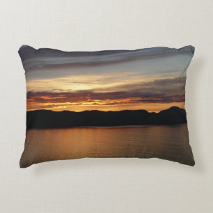 Cojín Decorativo Atardecer de Alaska II Hermosa Fotografía de Alask