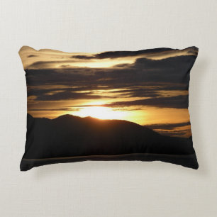 Cojín Decorativo Atardecer de Alaska III Hermosa Fotografía de Alas