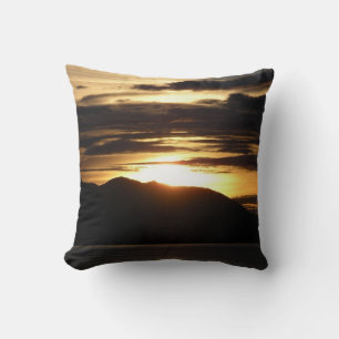 Cojín Decorativo Atardecer de Alaska III Hermosa Fotografía de Alas