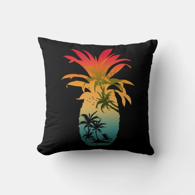 COJÍN DECORATIVO ATARDECER DE PIÑA (Anverso)