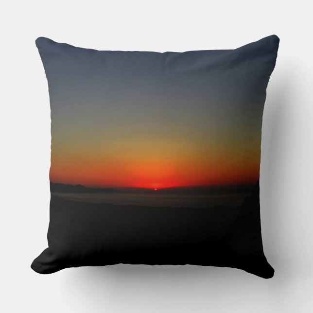 Cojín Decorativo Atardecer en el agua (Anverso)