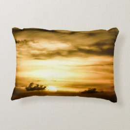 Cojín Decorativo Atardecer En El Océano Pacífico