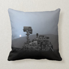 Cojín Decorativo Atardecer en el Rover de la curiosidad de Marte