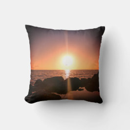 Cojín Decorativo Atardecer en Florida en la playa Fotografía Natura