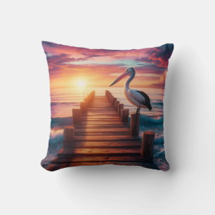 Cojín Decorativo Atardecer nautico/costero/pelíctico
