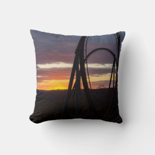 Cojín Decorativo Atardecer sobre el fuego salvaje