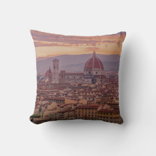 Cojín Decorativo Atardecer sobre Florencia, Italia