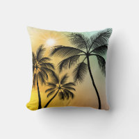 Atardecer tropical con palmeras - Arte natural de