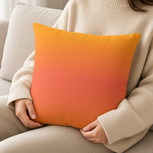 Cojín Decorativo Atardecer vibrante ombré minimalista