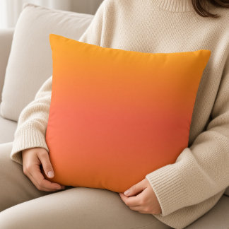 Cojín Decorativo Atardecer vibrante ombré minimalista