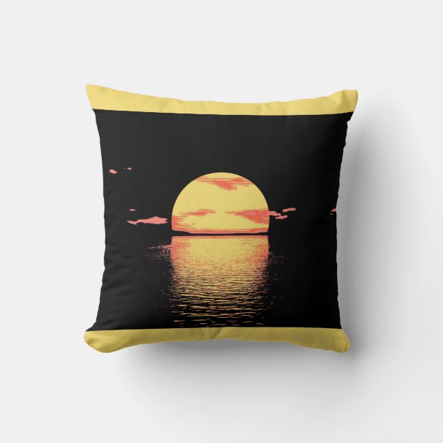 Cojín Decorativo Atardecer vintage - Pillow (Anverso)