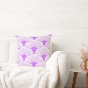 Cojín Decorativo Atardecer, violeta tonal, textura de hormigón