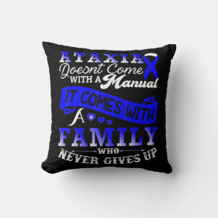 Cojín Decorativo Ataxia Awareness Family Warrior Support T-Shirt129