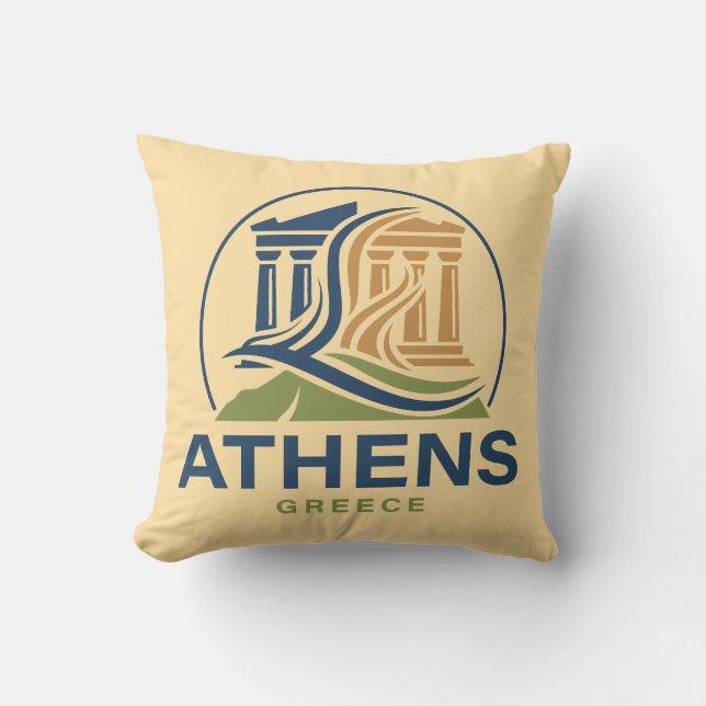 Cojín Decorativo Athens Greece Acropolis Parthenon (Anverso)