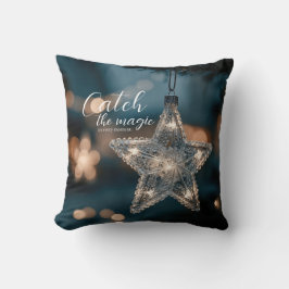 Cojín Decorativo Atrapa la estrella mágica de Navidad