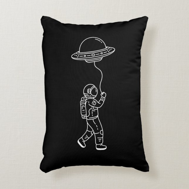 Cojín Decorativo Atrapar el Ufo (Frente (Vertical))