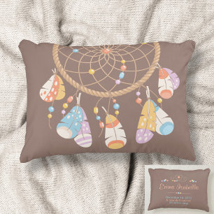 Cojín Decorativo Atrapasueños Tribal Nuevo Nombre Bebé Nacimiento R