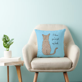 Cojín Decorativo Atrás del gato