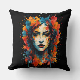 Cojín Decorativo Audaces expresiones: Arte en movimiento