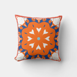 Cojín decorativo audaz de inspiración mediterránea