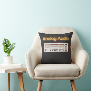 Cojín Decorativo Audio analógico antiguo HI FI