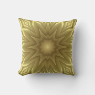 Cojín Decorativo Aura Dorada: Elegante fondo amarillo