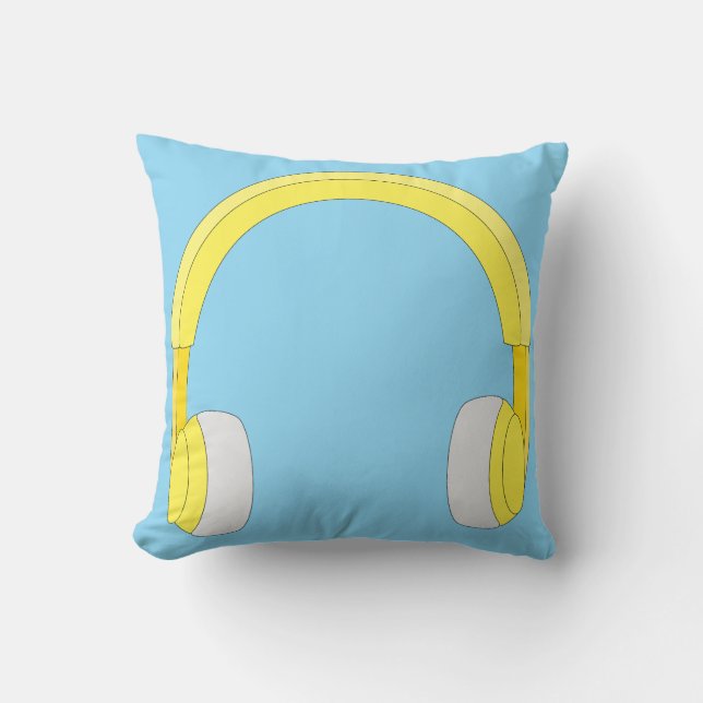 Cojín Decorativo Auriculares (Anverso)