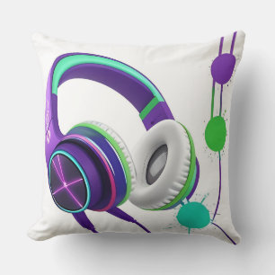 Cojín Decorativo Auriculares Circumaurales Vibrantes