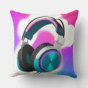 Cojín Decorativo Auriculares Circumaurales Vibrantes