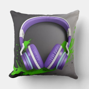 Cojín Decorativo Auriculares Circumaurales Vibrantes