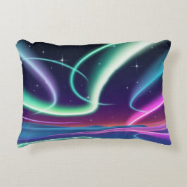 Cojín Decorativo Aurora Borealis Pillow con brillante luz del norte