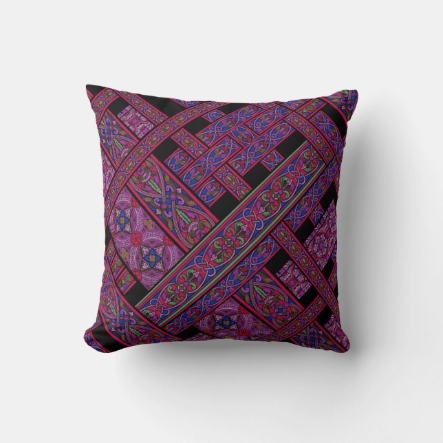 Cojín Decorativo Aurora Violeta Diagonal (Anverso)