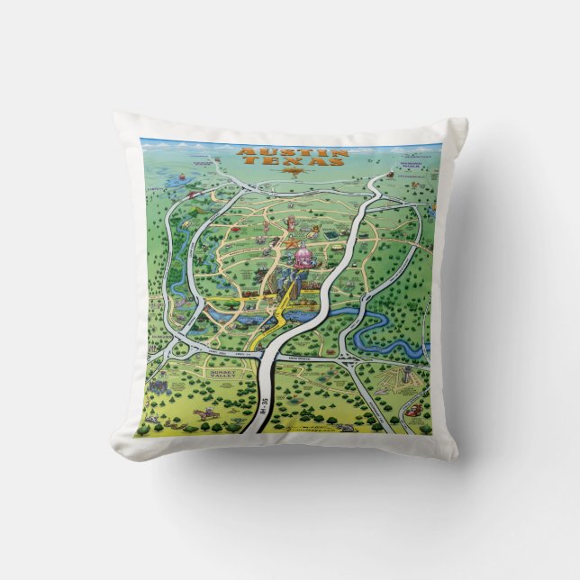 Cojín Decorativo Austin Texas Pillow (Anverso)