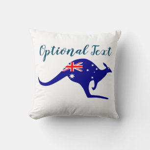 Cojín Decorativo Australia canguro y bandera