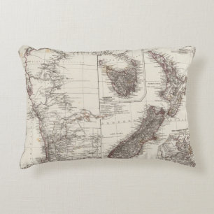 Cojín Decorativo Australia occidental Tasmania y Nueva Zelanda