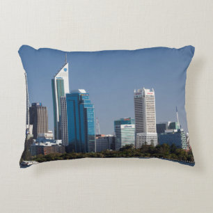 Cojín Decorativo Australia, Perth, horizonte de la ciudad desde el 