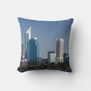 Cojín Decorativo Australia, Perth, horizonte de la ciudad desde el 